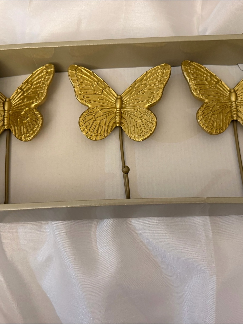 Gold Butterfly Wall Hooks - Decorative Home Wall Decor